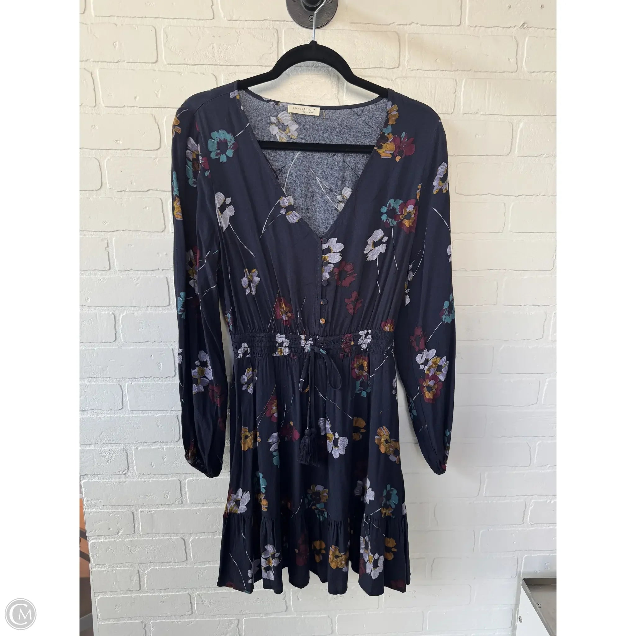 Dress Casual Short By Love Stitch In Navy, Size: S Tunics Chic fashionable
