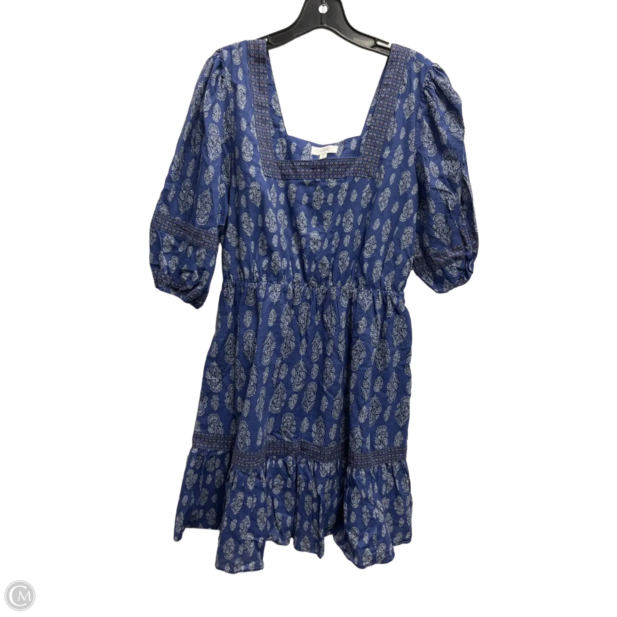 Dress Casual Short By A Loves A In Blue, Size: M Tunics Spring floral