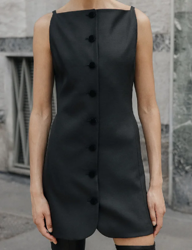 The Sculpted Mini Dress Chic Puff Sleeve Mini Dress