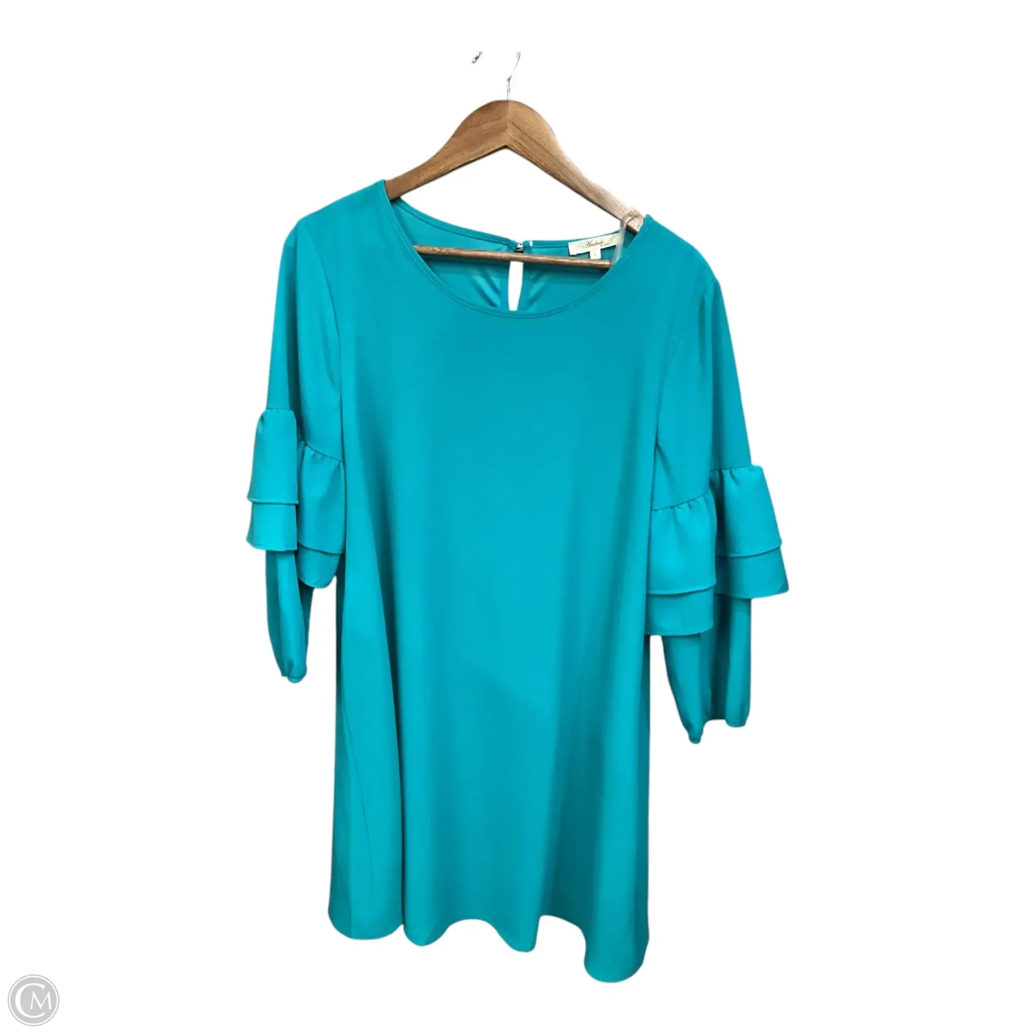 Dress Casual Short By Andree By Unit In Teal, Size: L Tunic Top Casual