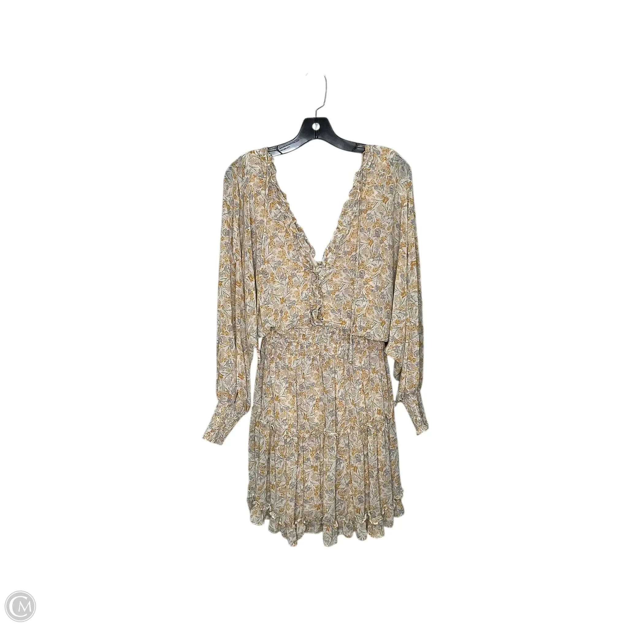 Dress Casual Short By She + Sky In Floral Print, Size: L Tunics stripes playful