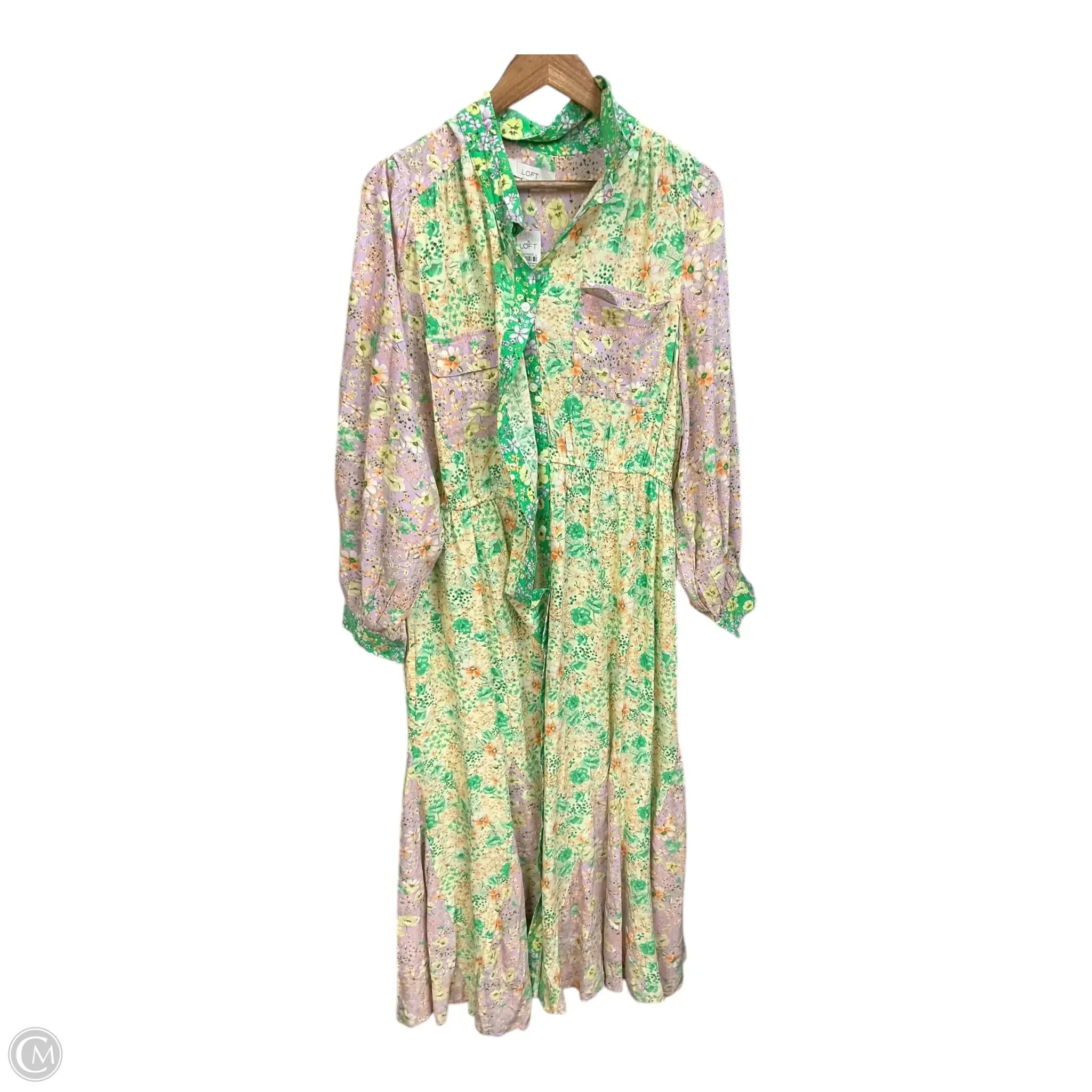 Dress Casual Maxi By Loft In Floral Print, Size: Xl Tunics Floral girly