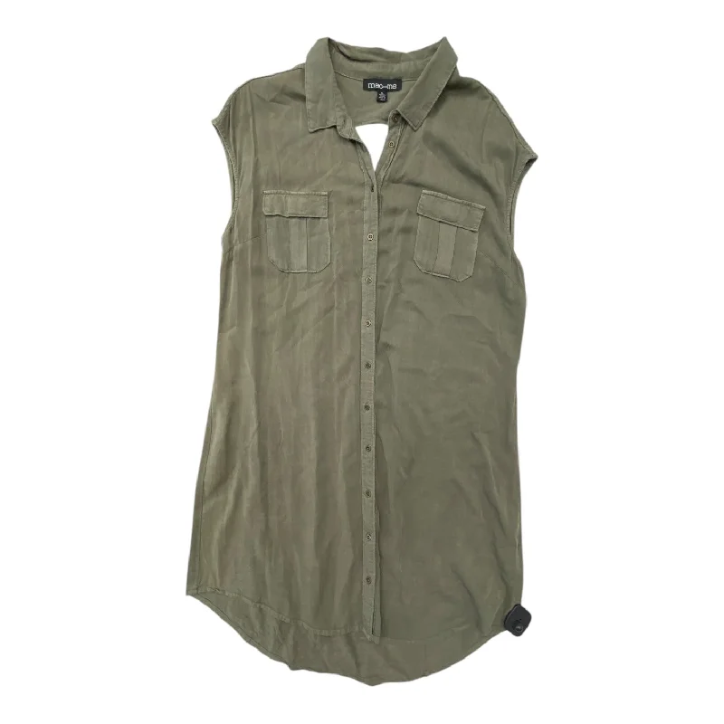 Dress Casual Midi By MacAndMe In Green, Size:Xl Elegant Long Evening