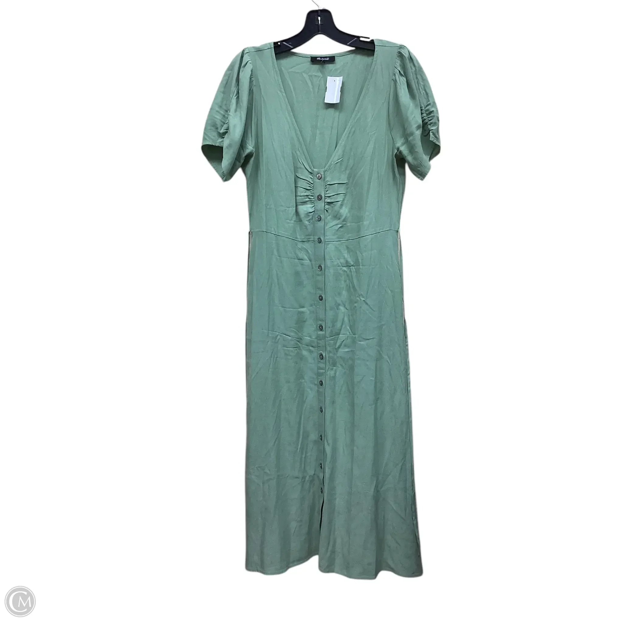 Dress Casual Midi By Madewell In Green, Size: 4 Tunics Distressed trendy