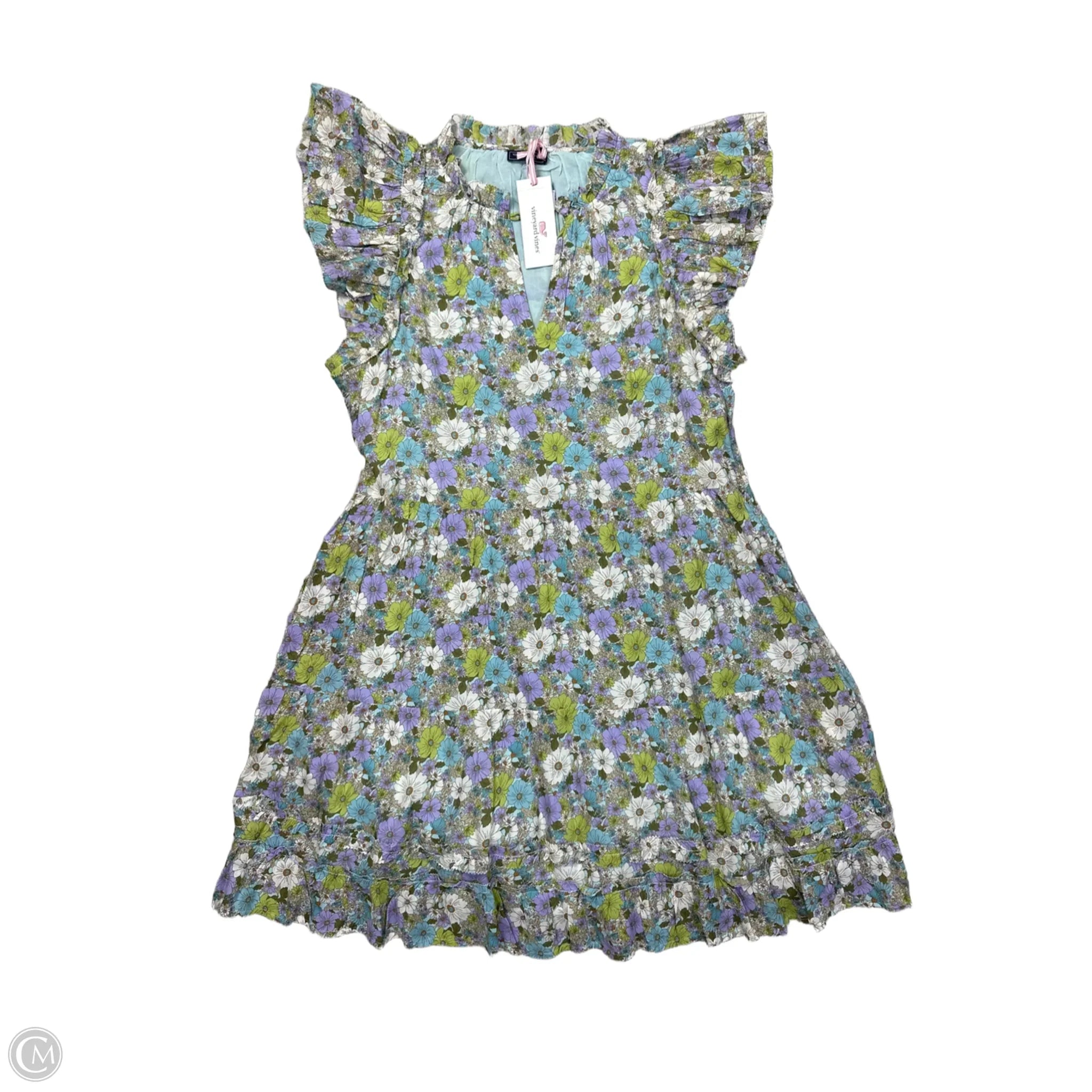 Dress Casual Midi By Vineyard Vines In Floral Print, Size: M Tunics New arrival