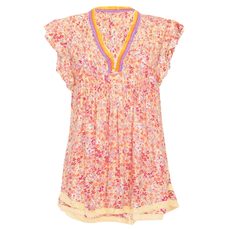 Mini Dress Sasha Purple Daffodil Cozy Wraparound Mini Dress
