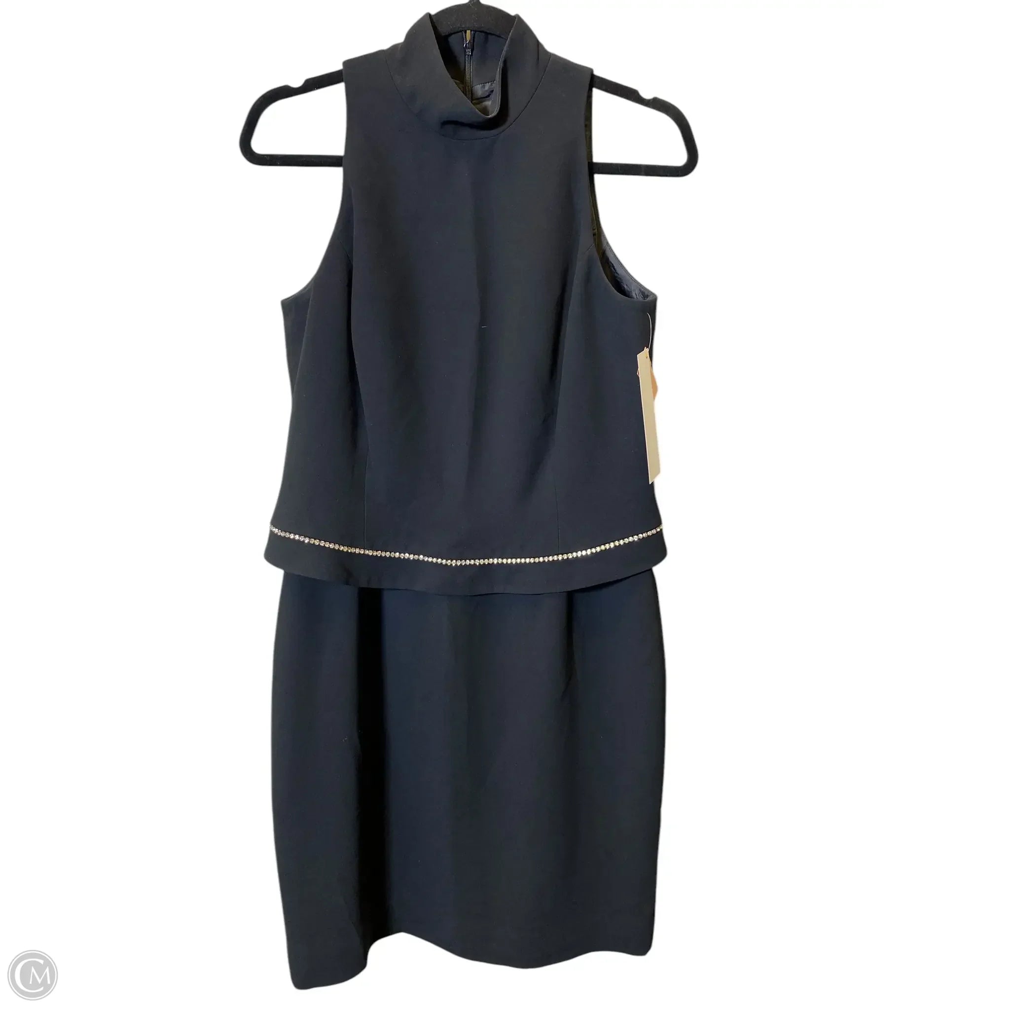 Dress Party Midi By Jones New York In Black, Size: M Off-the-shoulder Chic Trendy