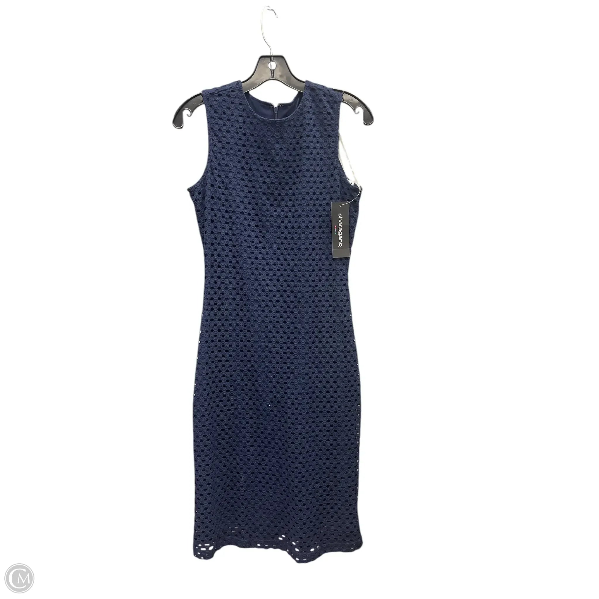 Dress Work By Sharagano In Navy, Size: 4 Tunics Ceremony elegant