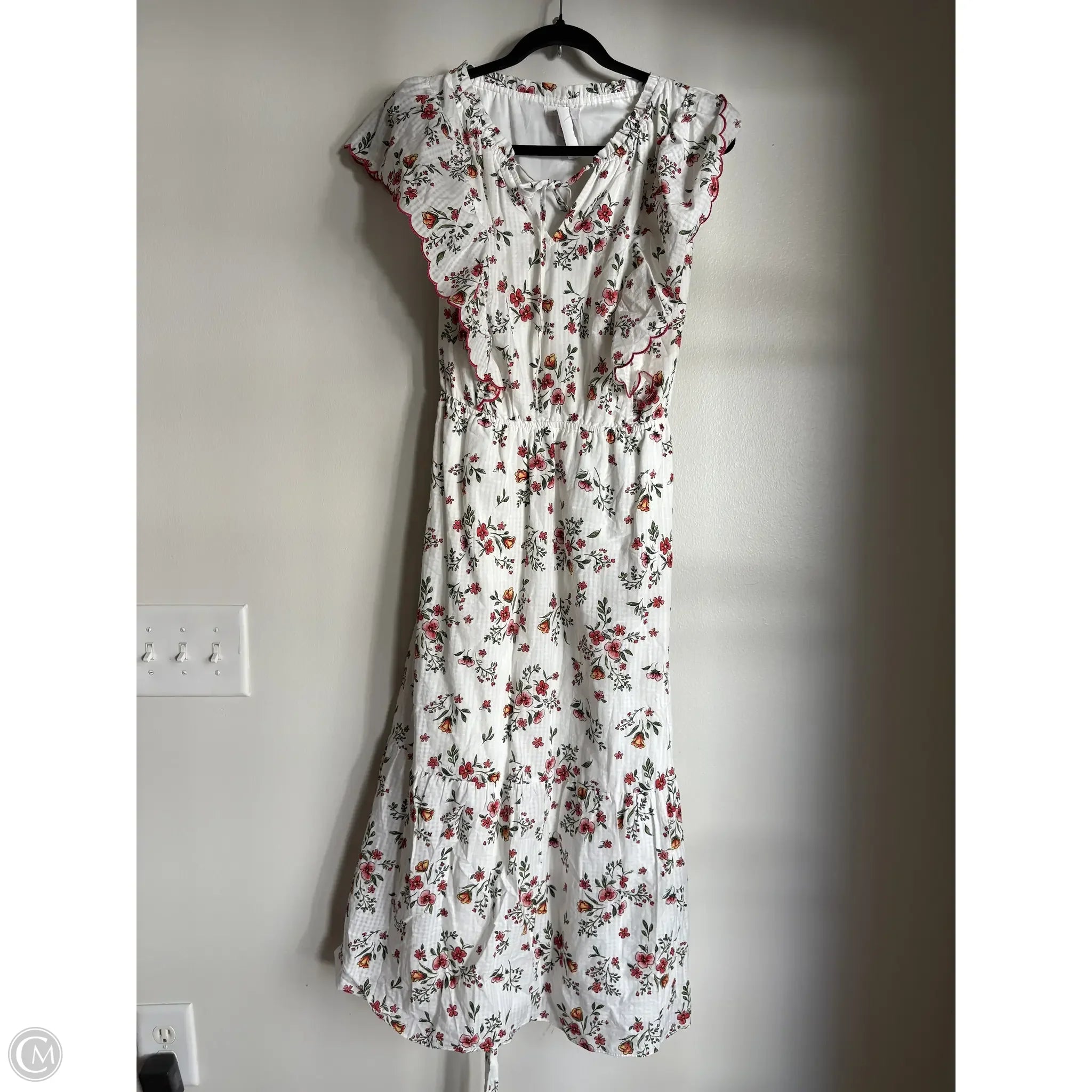 Dress Casual Midi By Lc Lauren Conrad In Floral Print, Size: 0x Tunics Custom made