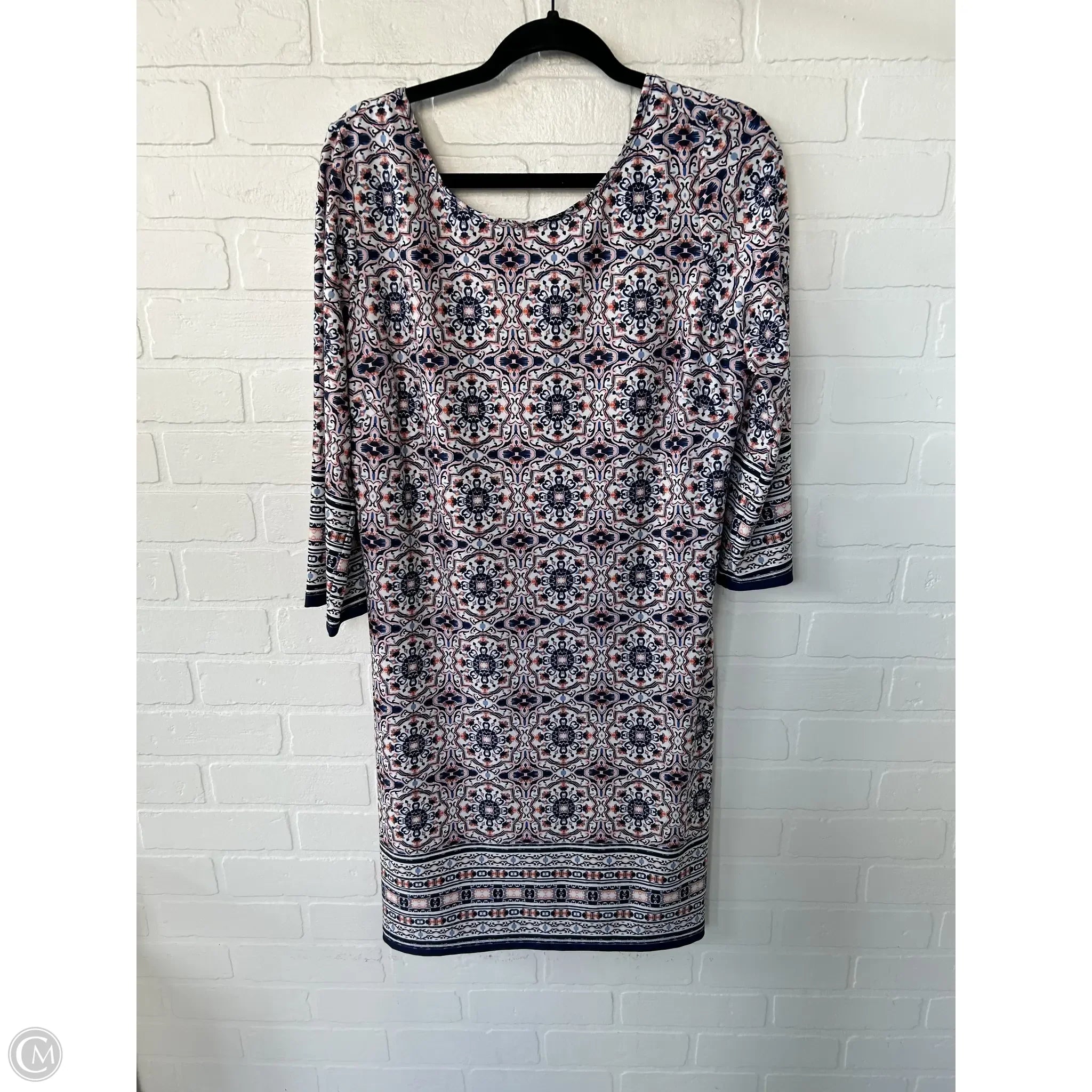 Dress Casual Short By Ab Studio In Multi-colored, Size: Xl Tunics Stylish elegant