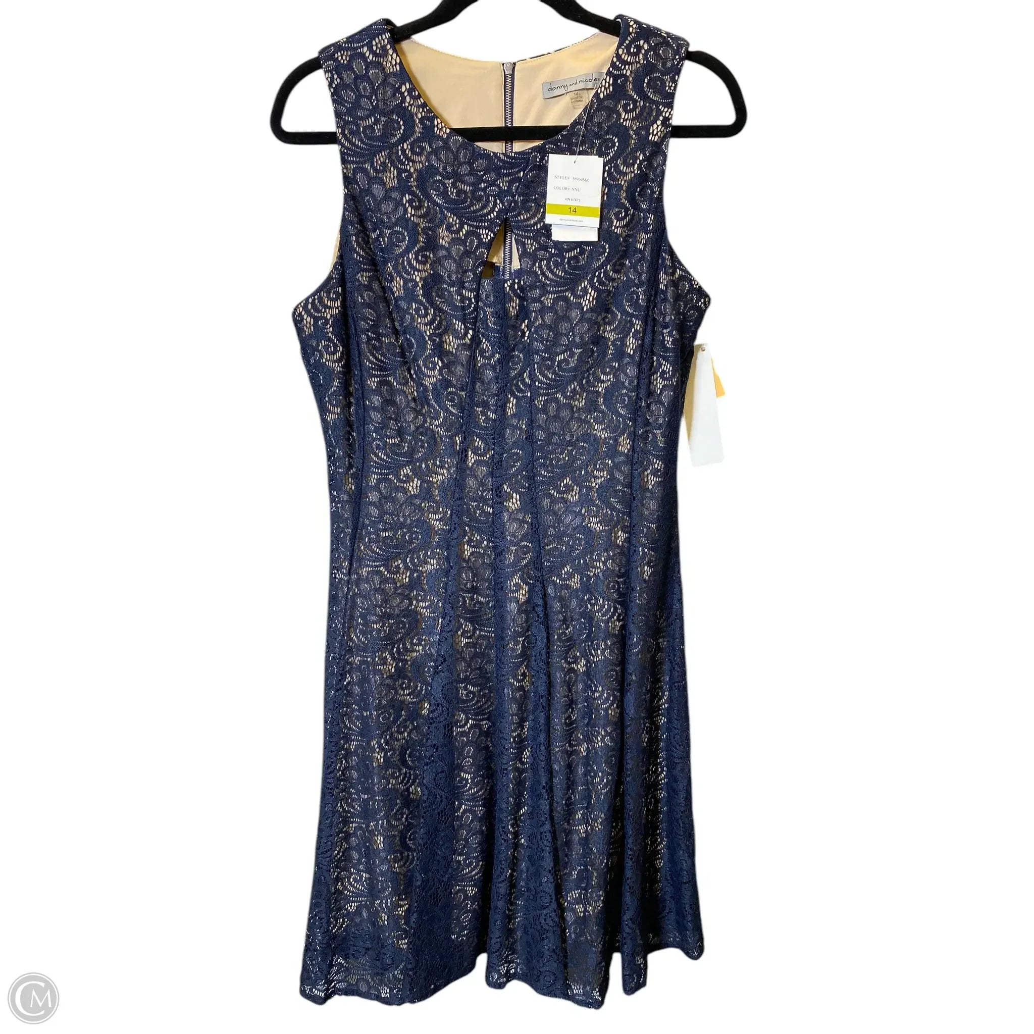 Dress Party Short By Dannyandnicole In Navy, Size: Xl Tunics Luxurious high-end