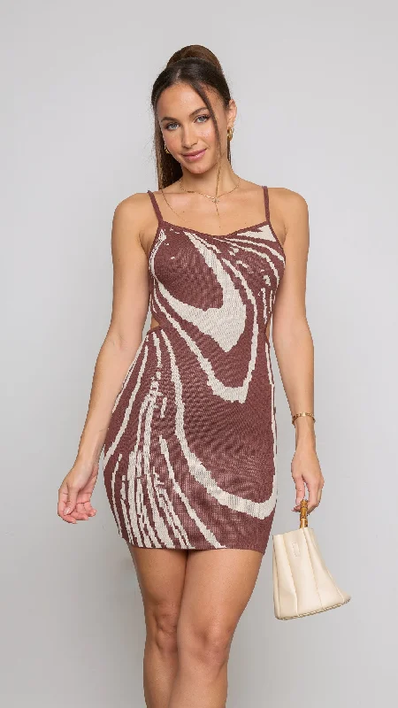 Katzia Mini Dress Trendy Wraparound Mini Dress