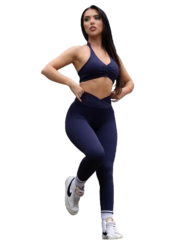 Cross-over Butter Leggings Trendy Flared Leggings