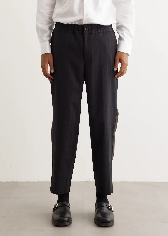 Stripe Wool Trouser Trousers sophisticated sleek