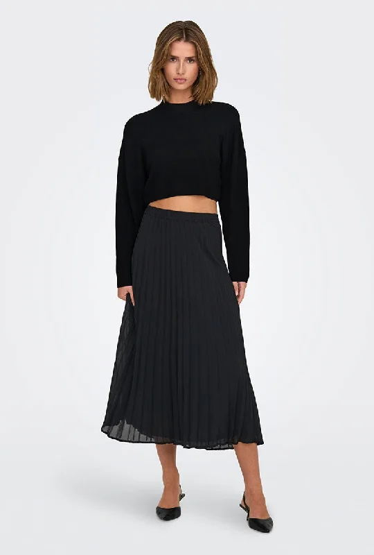 ONLY BODRUM CROPPED PULLOVER KNIT Ribbed Crew Neck