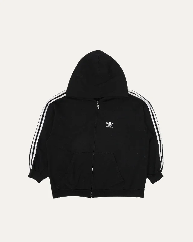 Adidas YE24 Zip-Up Hoodie Hoodie with Contrast Stitching Detailed Premium