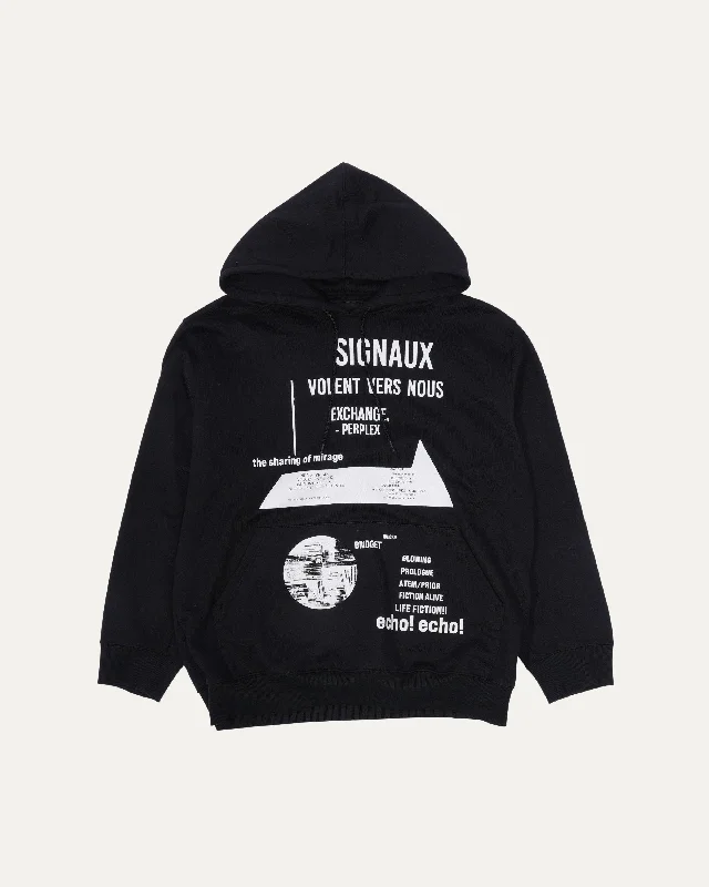 Raf Simons 2021 Cotton Fleece Hoodie Hoodie with High Neck Warm Protective