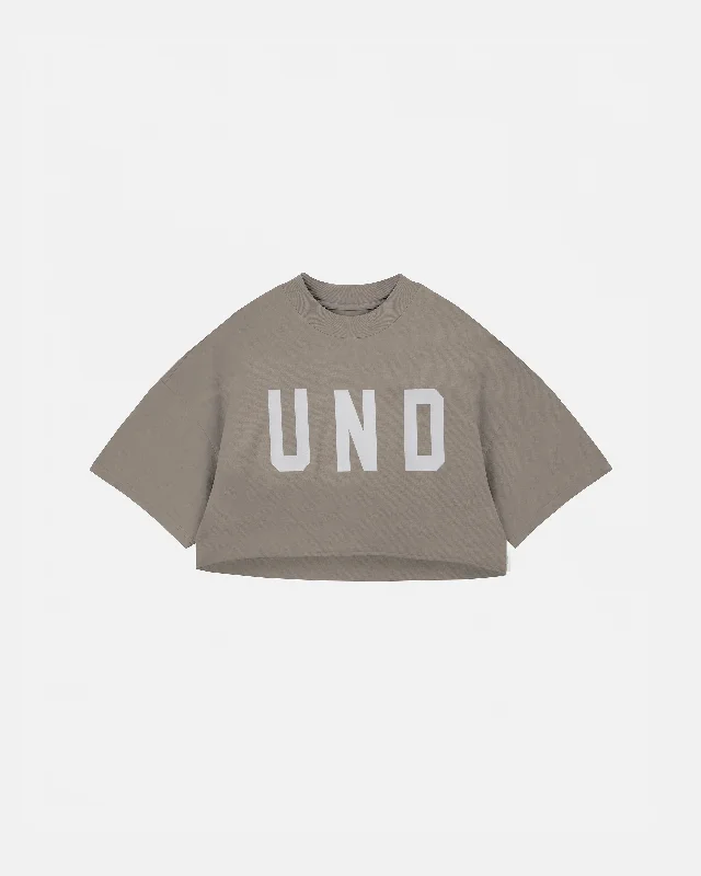 The One UNDGLD Crop Top Gray Casual Formal Business