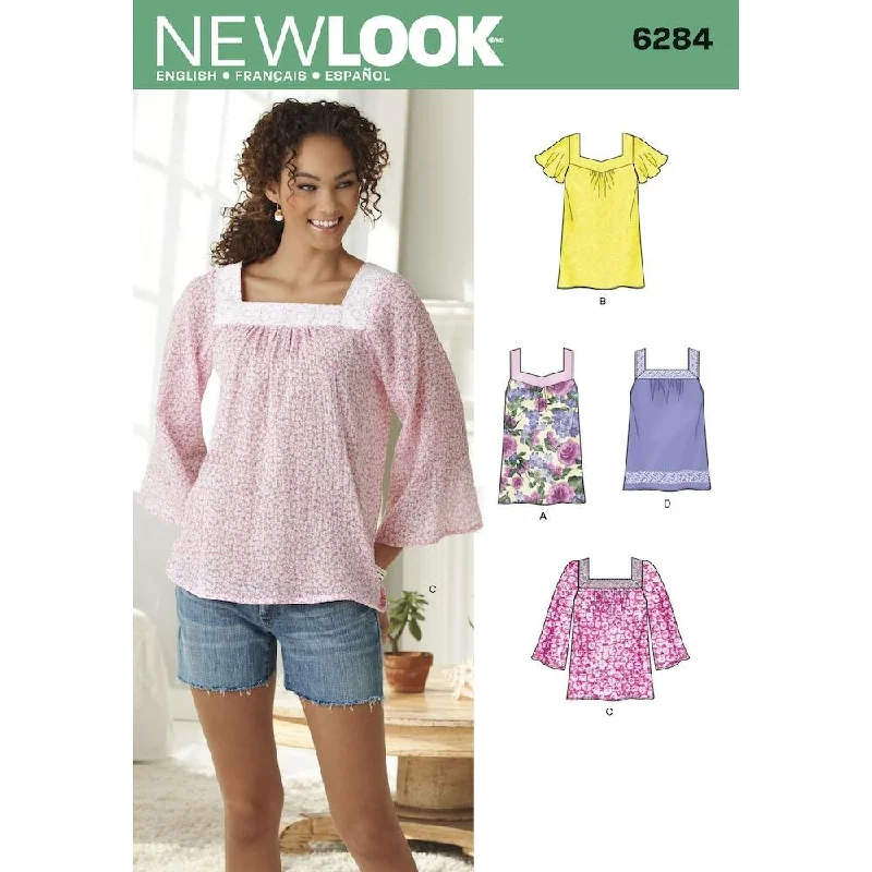 Newlook Pattern 6284 Misses' Pullover Top in Two Lengths Cashmere Luxurious Pullover Newlook Pattern 6284 Misses' Pullover Top in Two Lengths Cashmere Luxurious Pullover