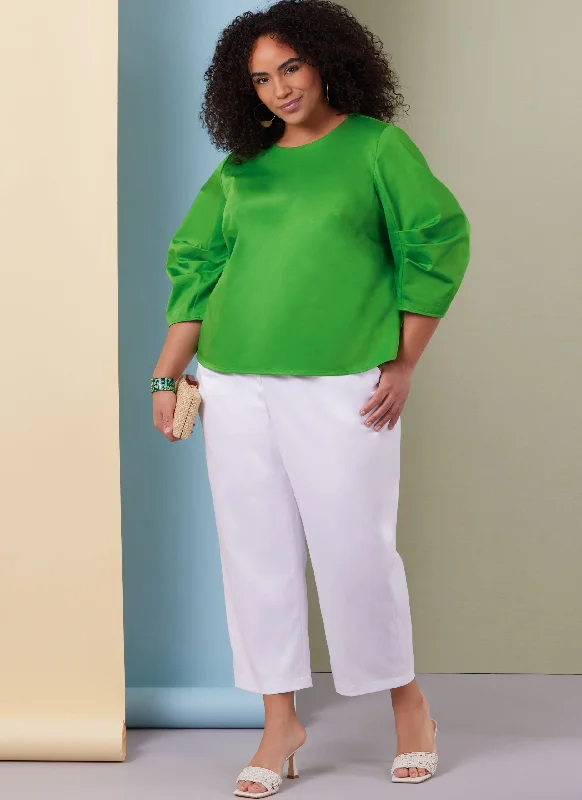 Butterick Top, Skirt & Trousers B7002 Trousers Velvet Soft