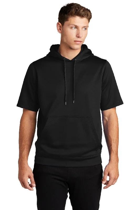 Sport-Tek  Sport-Wick  Fleece Short Sleeve Hooded Pullover. ST251 Puff Sleeve Stylish