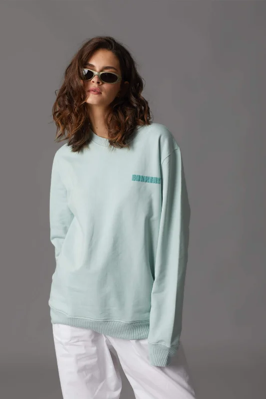 Signature Mint Sweatshirt Hoodie with Cropped Fit Short Trendy