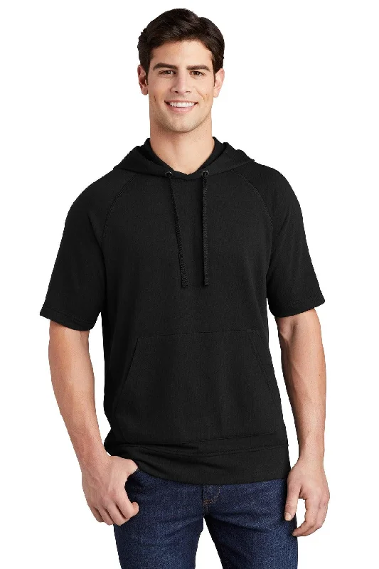 Sport-Tek PosiCharge Tri-Blend Wicking Fleece Short Sleeve Hooded Pullover ST297 Saggy Sleeve Comfort Sport-Tek PosiCharge Tri-Blend Wicking Fleece Short Sleeve Hooded Pullover ST297 Saggy Sleeve Comfort