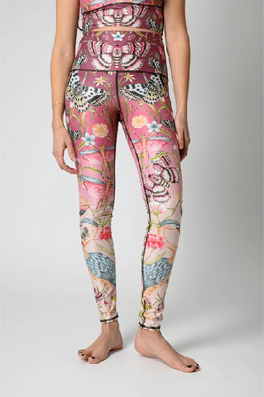 Pretty in Pink Printed Yoga Leggings Stylish Camo Print Leggings