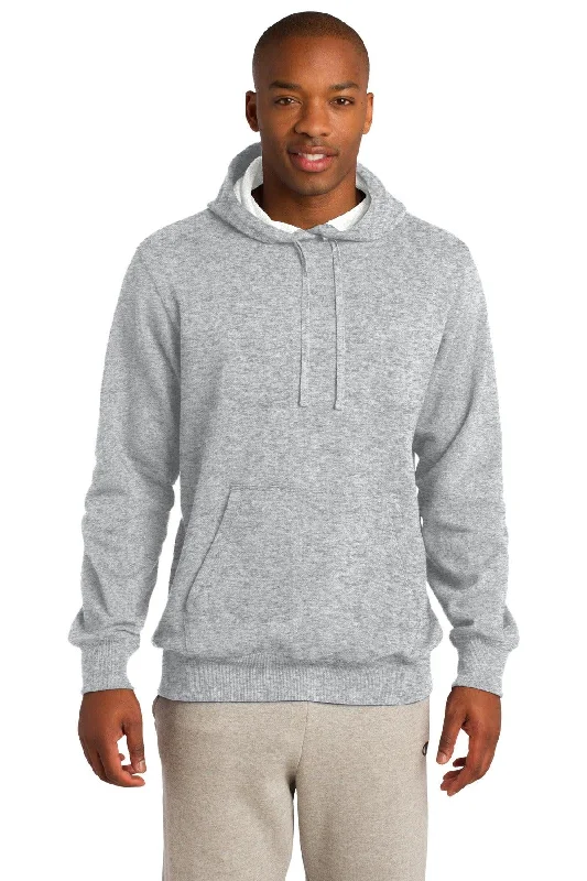 Sport-Tek Pullover Hooded Sweatshirt. ST254 Ribbed Crew Neck