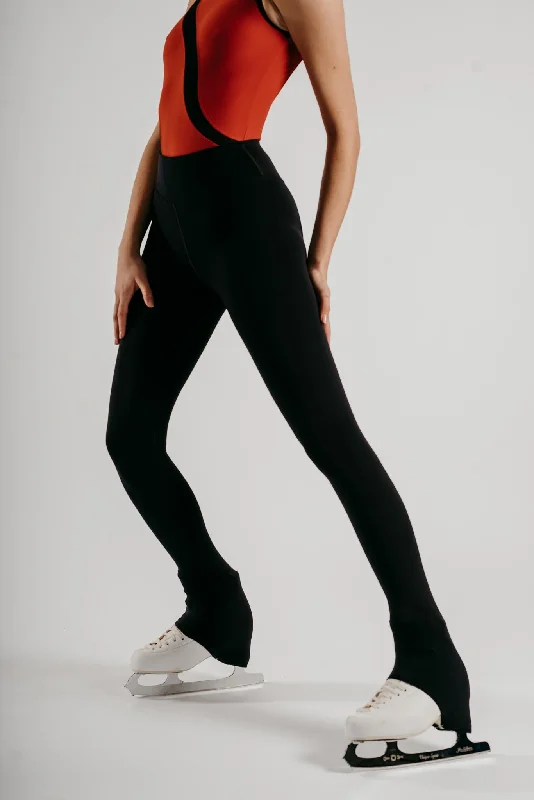 Phoenix On Ice Leggings in Black Comfortable Wide-Band Leggings