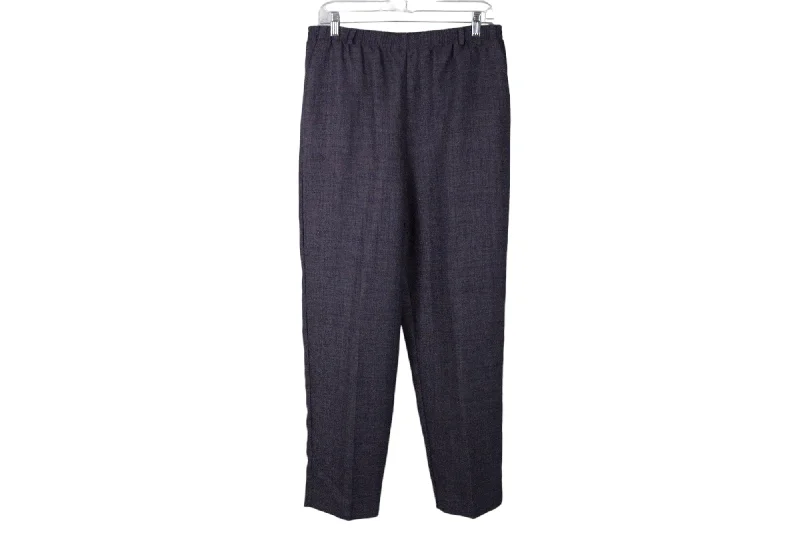 Alfred Dunner Purple Trousers | 12 Petite Trousers practical easy-care