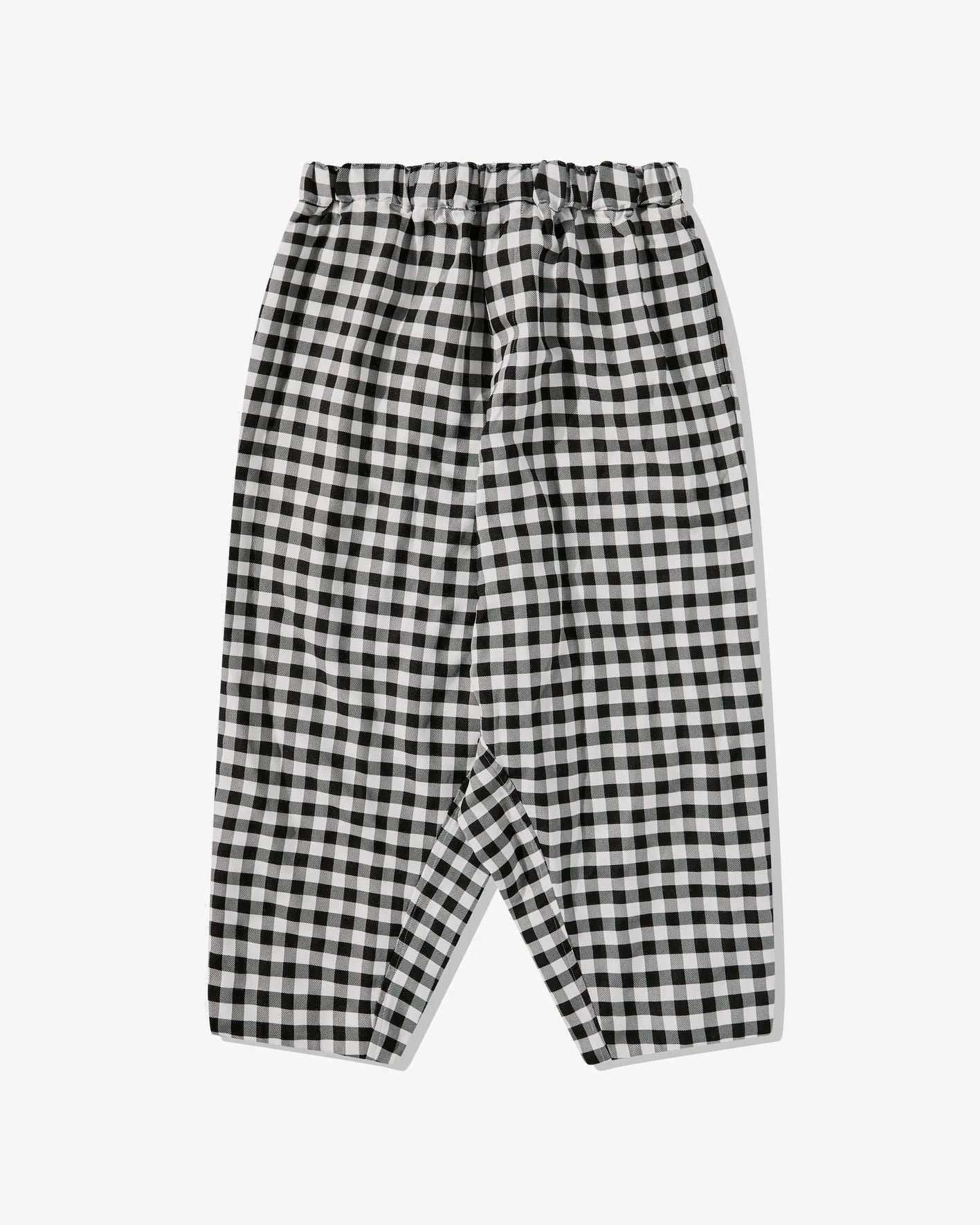 BLACK Comme des Garçons Cropped Check Trouser (Black/White) Trousers luxurious premium