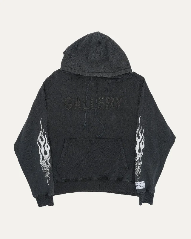 Flames Hoodie Hoodie with Neon Bright Vibrant