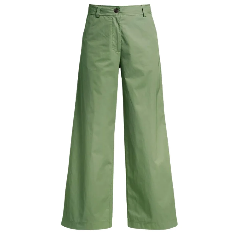 Parajumpers Amazonas Green Wide Flared Trousers Trousers Leisure Comfortable