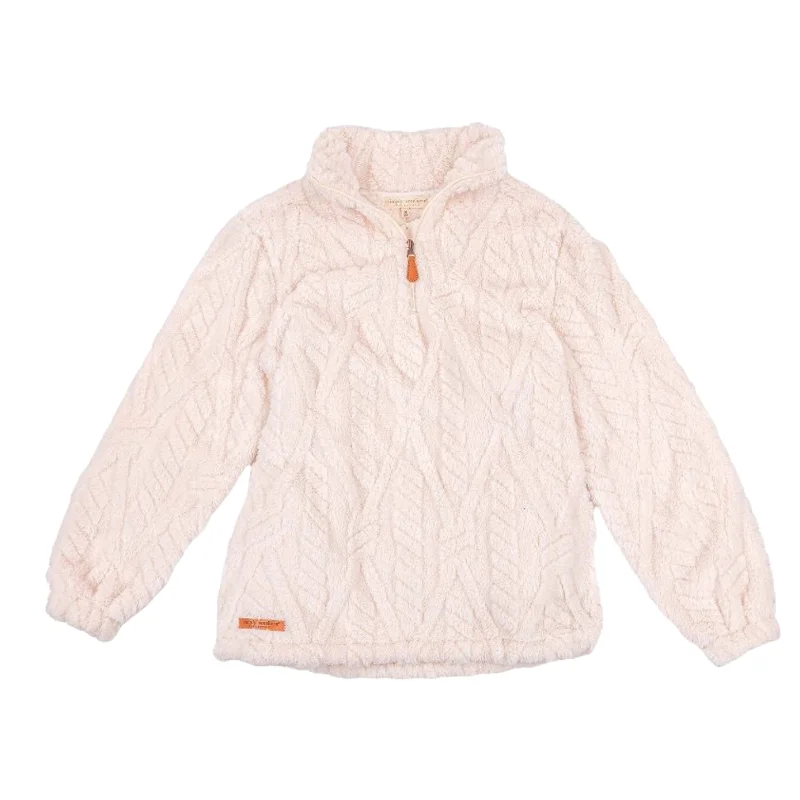 Simply Southern Ladies Kate 1/4 Zip Snow White Pullover 0224-PULL-KATE-SNOW Crew Neck Wool Simply Southern Ladies Kate 1/4 Zip Snow White Pullover 0224-PULL-KATE-SNOW Crew Neck Wool