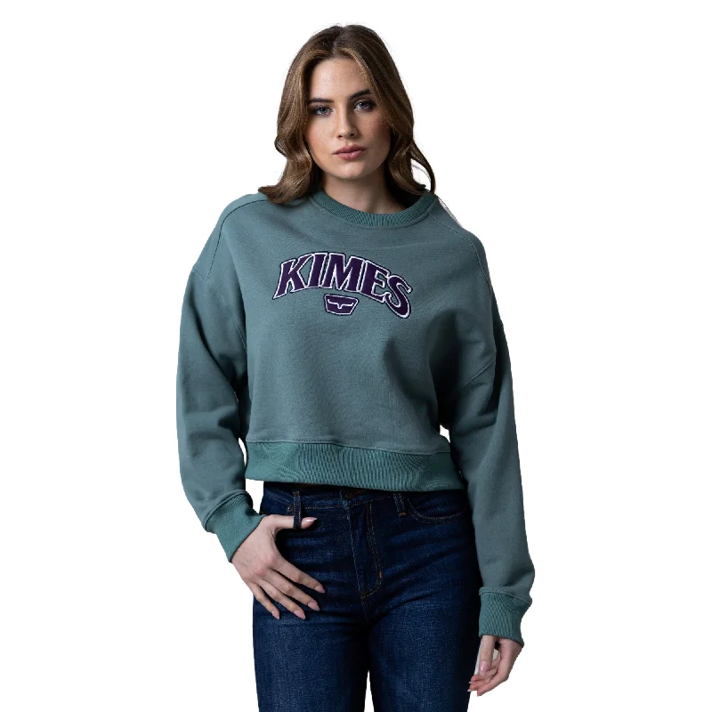 Kimes Ranch Ladies Colfax Pine Crew Pullover Sweatshirt WSW0000014-PINE Wrist Length Sleeve Kimes Ranch Ladies Colfax Pine Crew Pullover Sweatshirt WSW0000014-PINE Wrist Length Sleeve