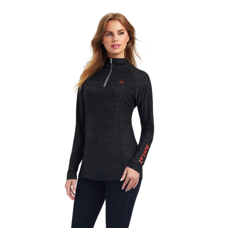Ariat® Woman's Laguna 1/4 Zip Charcoal Gray Pullover 10041454 Sarouel Sleeve Pullover Ariat® Woman's Laguna 1/4 Zip Charcoal Gray Pullover 10041454 Sarouel Sleeve Pullover