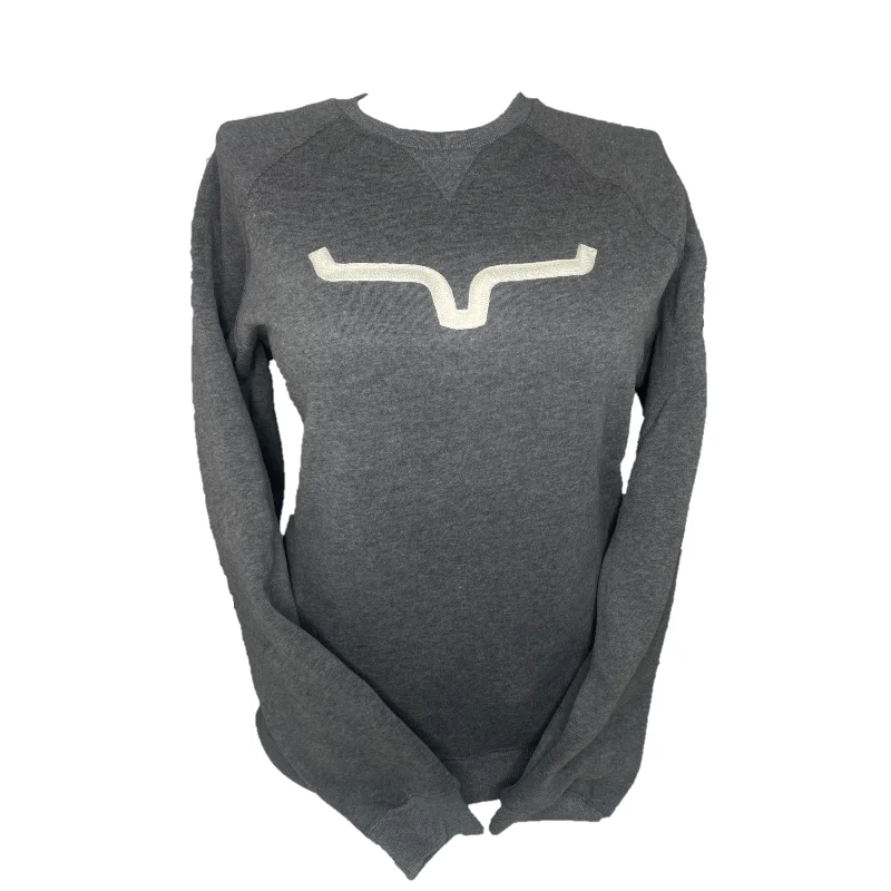 Kimes Ranch® Ladies Vintage Charcoal Pullover VIN-CHAR Gathered Sleeve Pullover