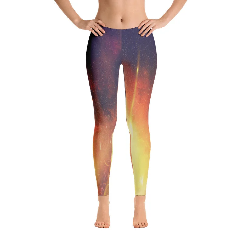 Galaxy Handsewn Leggings Comfortable Full-Body Compression Leggings