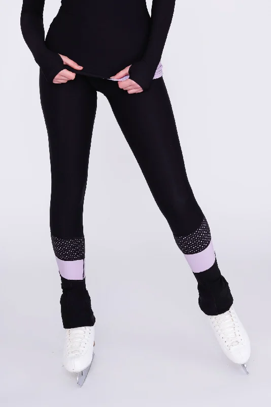 Desire Non-Slip Leggings in Amethyst Stylish Patterned Active Leggings
