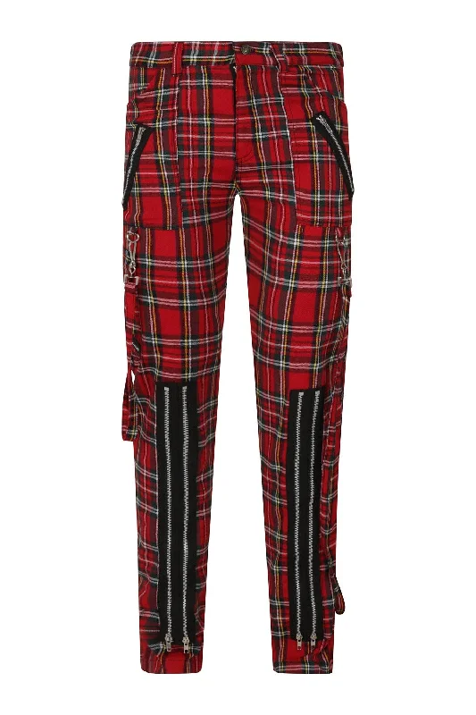 Banned Apparel - Avengence Tartan Check Trousers Trousers Plaid Checkered
