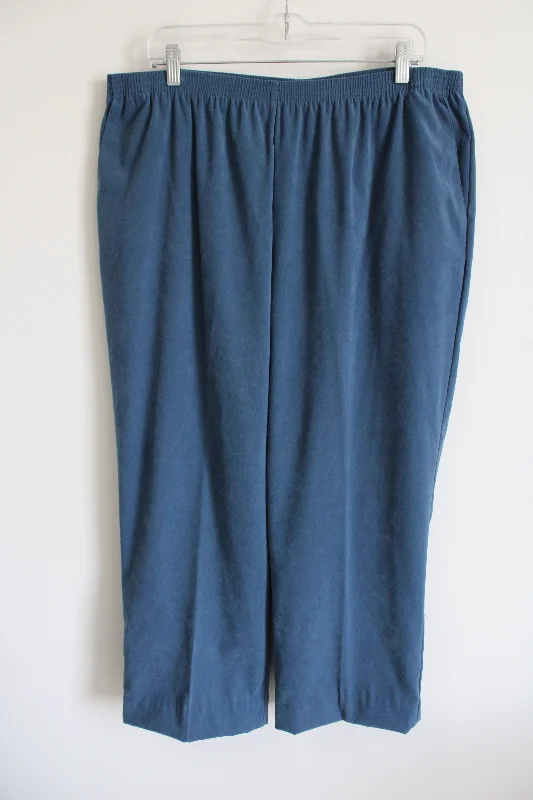 Alfred Dunner Blue Trouser Pants | 22W Trousers practical durable