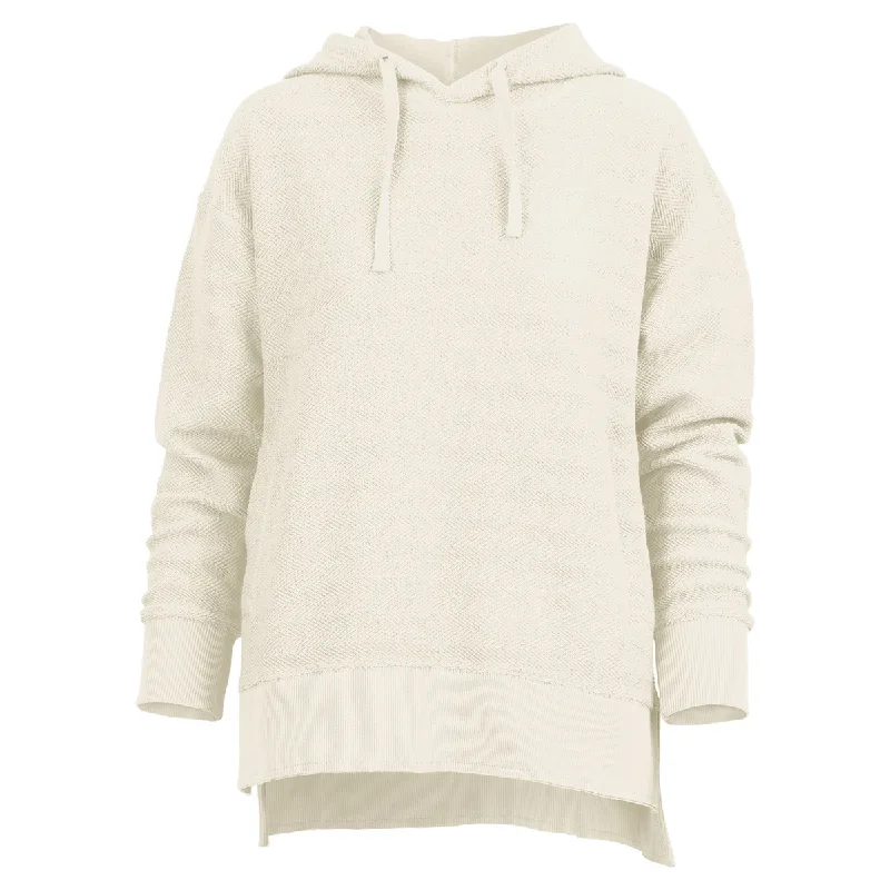 Royce Ladies Harbor Way Ivory Hooded Pullover RDG66HB1SLD-IVR Boat Neck Sweater