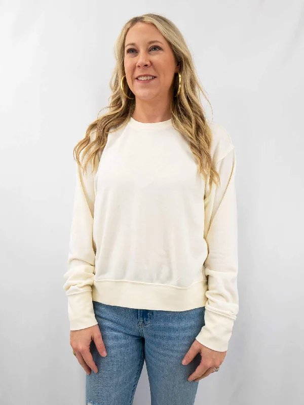 French Vanilla Pullover dolman Sleeve Top