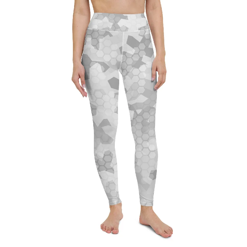 Arctic Shatter Yoga Leggings Comfortable Sports Performance Tights