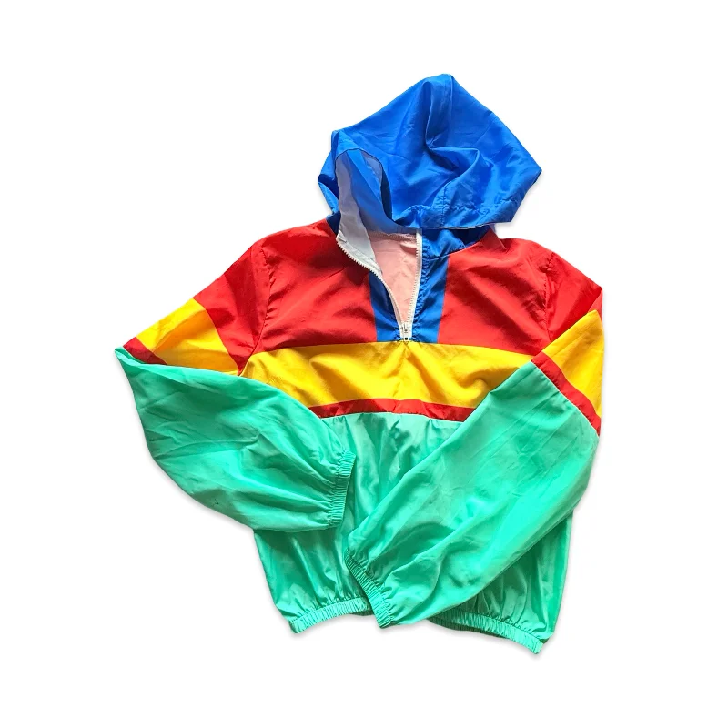 Y2K Colorblock Pullover Cap Sleeve Casual