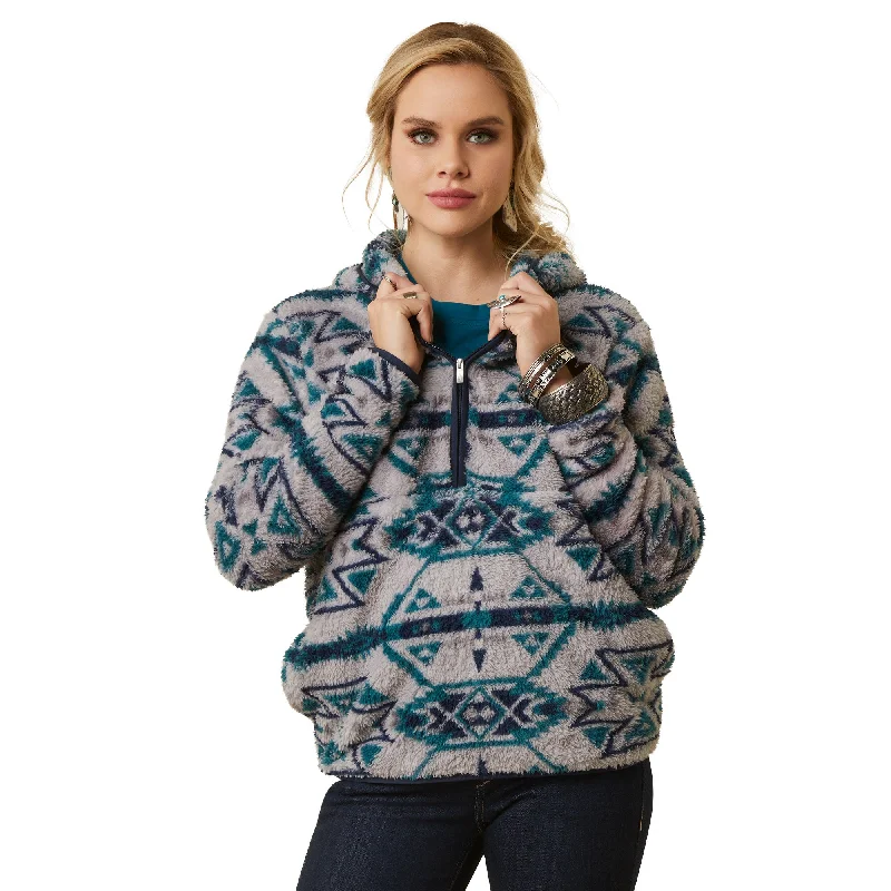 Ariat Ladies R.E.A.L™ Berber Aztec Rocky Mountain Pullover 10046134 Flutter Sleeve Feminine Ariat Ladies R.E.A.L™ Berber Aztec Rocky Mountain Pullover 10046134 Flutter Sleeve Feminine