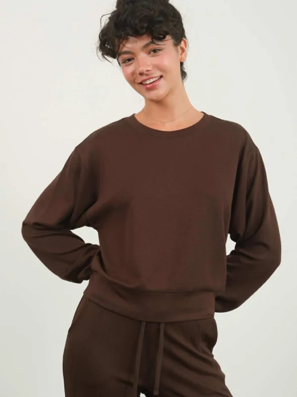 Classic Crewneck Pullover Fitted Ribbed Sweater