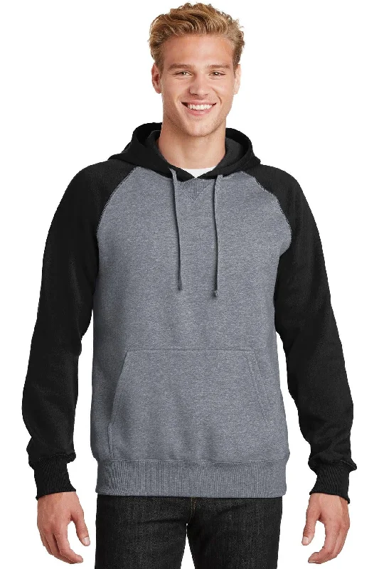 Sport-Tek Raglan Colorblock Pullover Hooded Sweatshirt. ST267 Cable Knit Chunky