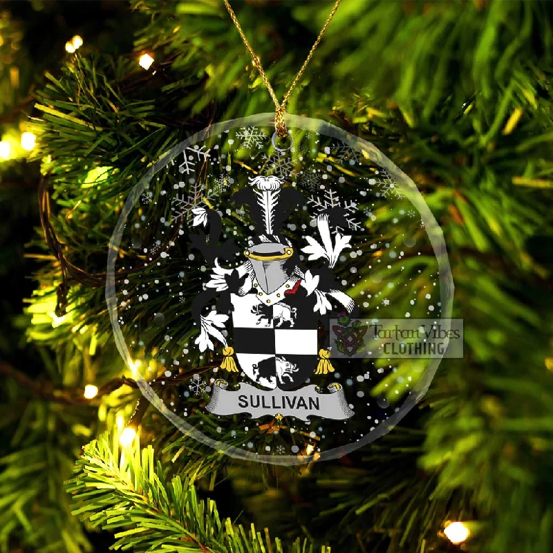 Sullivan (Beare) Irish Clan Christmas Glass Ornament with Coat of Arms Nylon Polyester Spandex